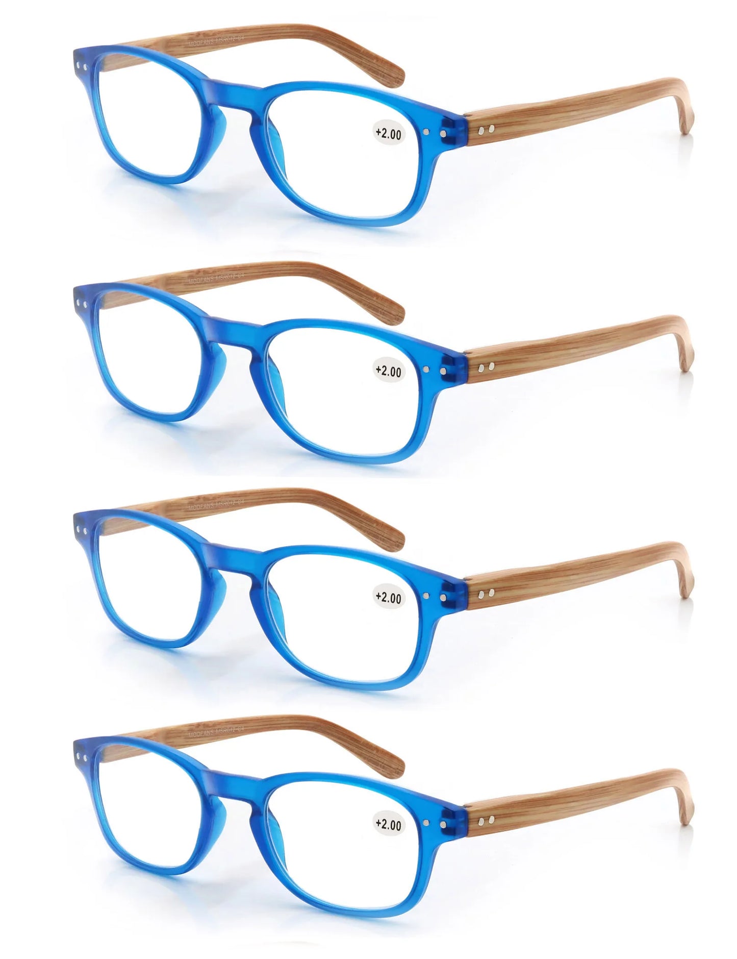 Reading Glasses Fashion Wood-Look Spring Hinge Stylish Readers Magnifying Glass Eyewear Diopter +1.0 +4.0