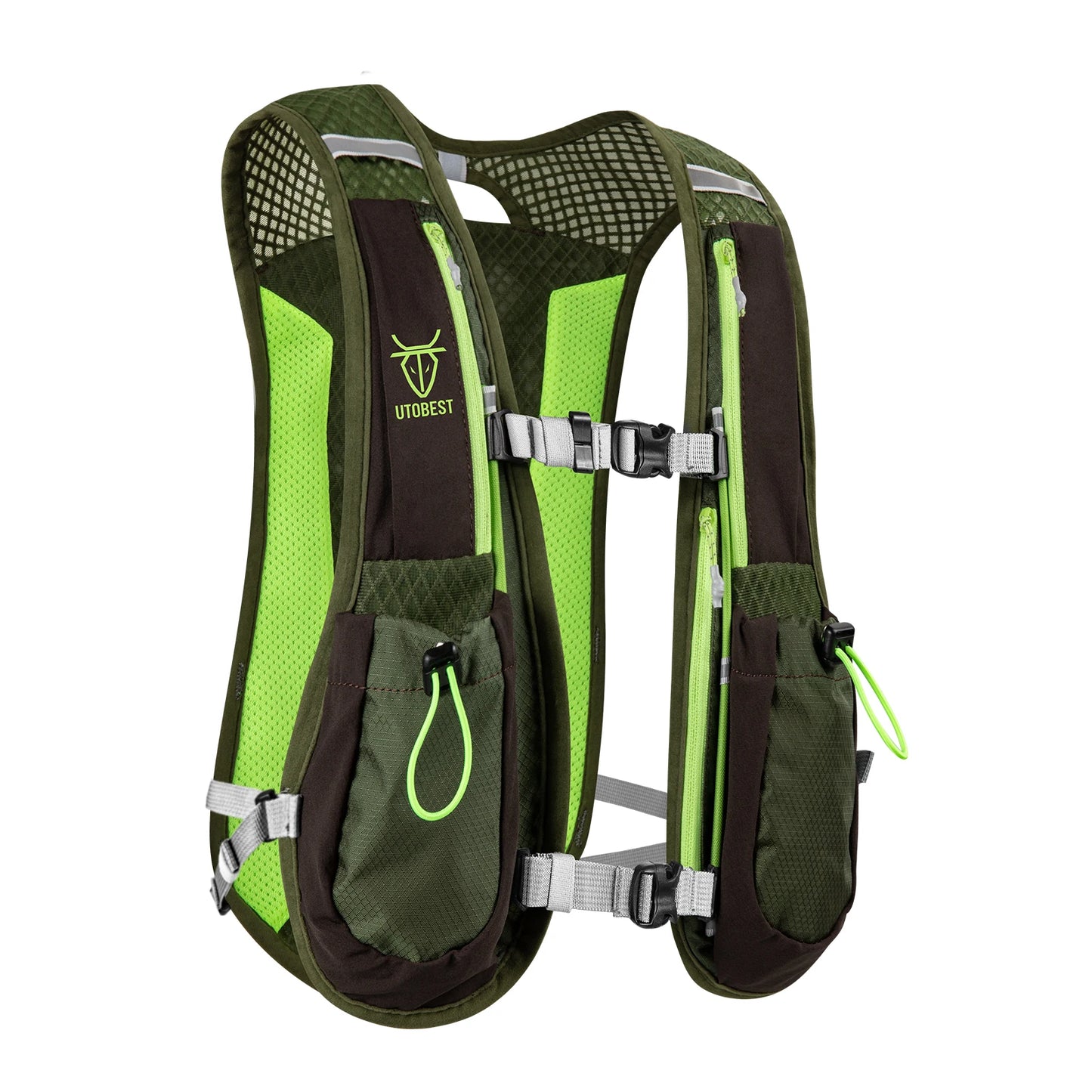 Trail Running Backpack 5L Ultra Lightweight Hydration Vest Breathable Functional Pack for Marathon Cycling Hiking