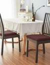 4pcs/set Stretch Dining Chair Seat Covers Jacquard Elastic Upholstered Chairs Cushion Slipcover Anti-Dirty Protector Removable