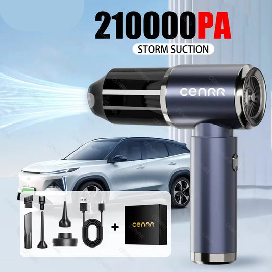 210000PA Powerful Car Vacuum Cleaner Wireless High Suction Cleaner Cordless Vacuum Cleaner Strong Suction Cleaning Machine