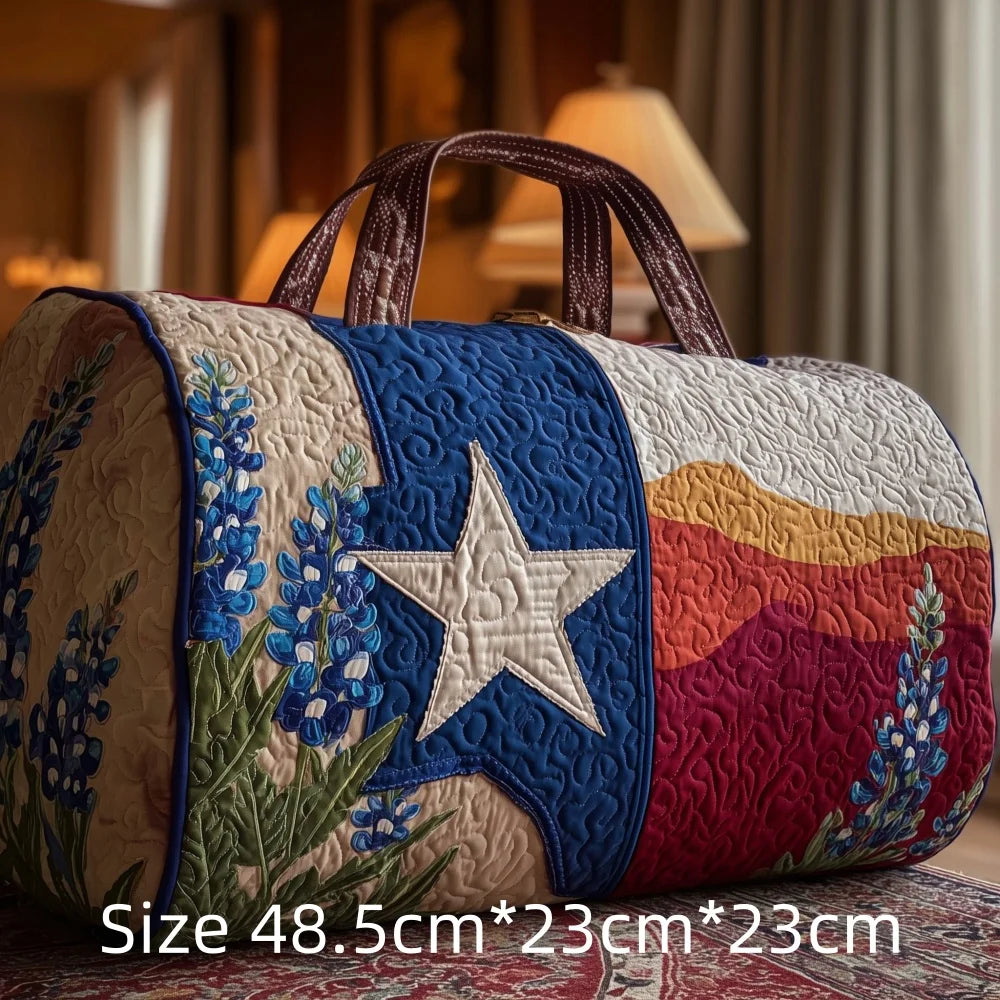 Fashion 3D Printed Quilted Travel Bag for Women Floral Tote Weekender Large Flower Pattern Carry On Handbag Vacation Bags