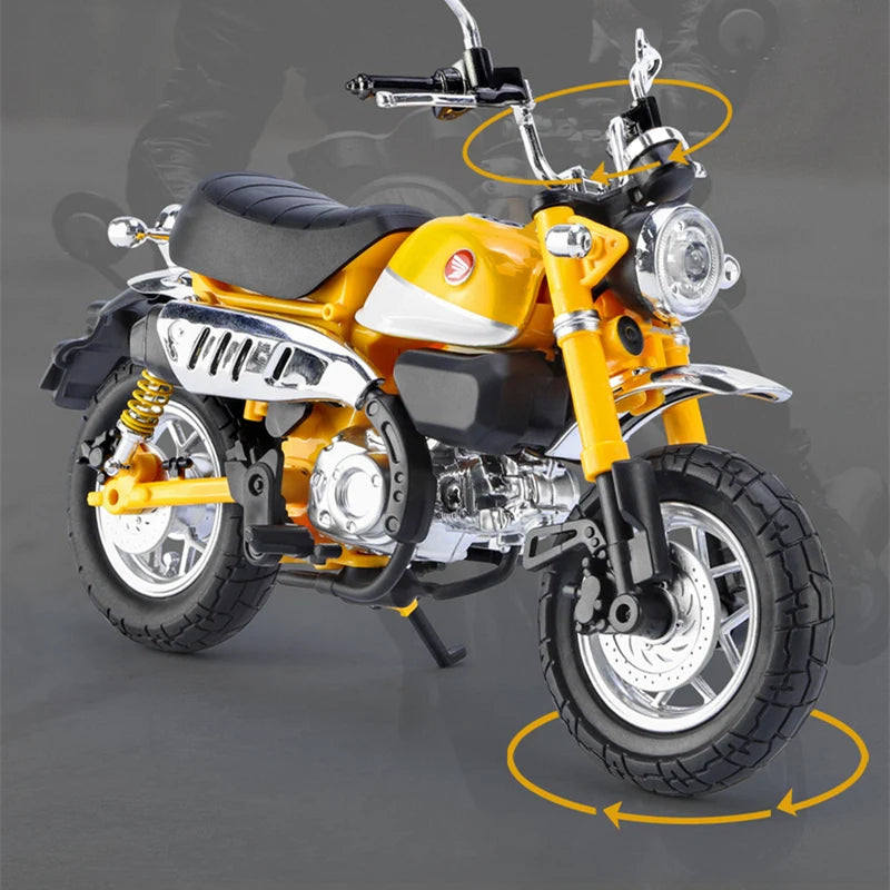 Diecast Honda Monkey 125 Motorcycle Model 1 to 12 Scale