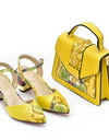 Latest Design Matching Nigerian Party Shoes and Bags for Ladies Patent Leather Shoes for Women Sandals African Bag and Shoe Sets