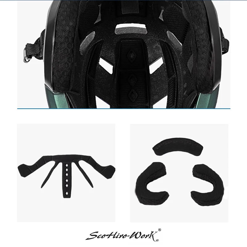 3 4 Half Face MTB Cycling Helmet With Integrated Protection