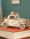 Vintage Car Model 3D Wooden Puzzle Toys