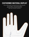Winter Outdoor Heating Ski Riding Gloves Black Waterproof With Battery Warm Electric Heating Temperature Control Cycling Gloves
