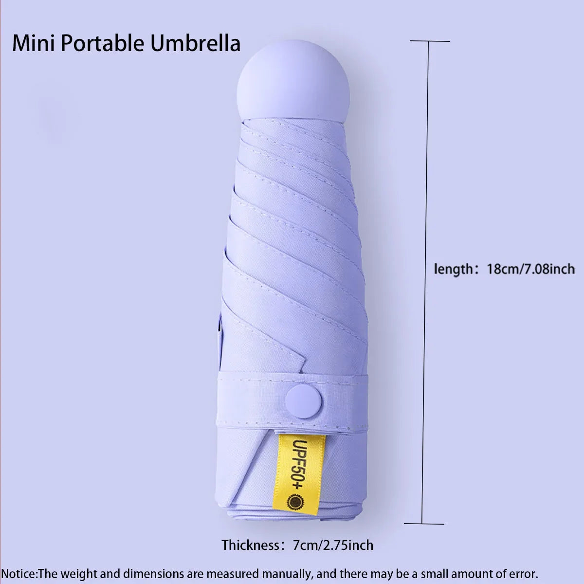 Compact Ultralight Folding Umbrella Waterproof Five Fold Portable Travel Umbrella Sun Rain Protection Umbrella