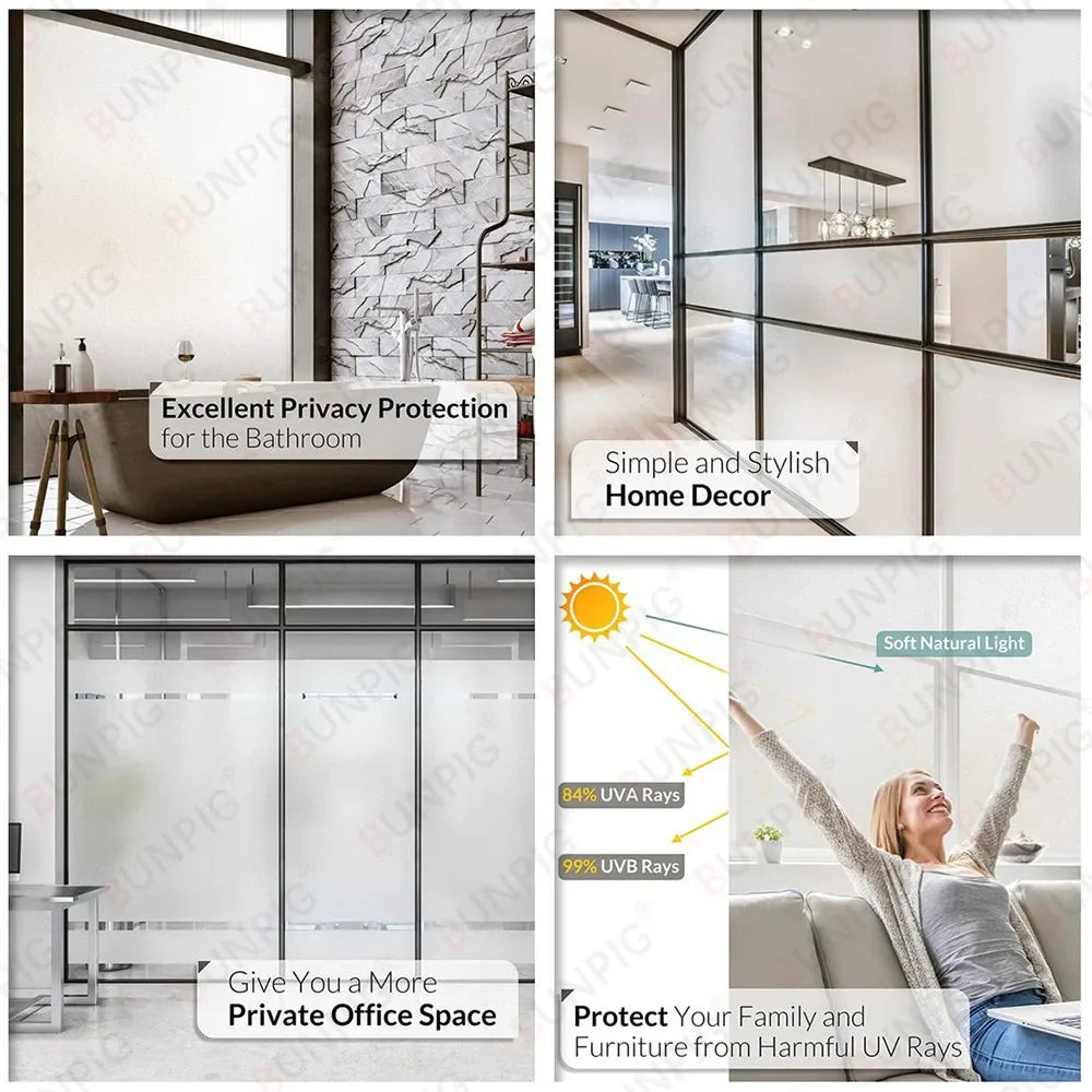 Wide 75/90 Cm Heat Control Rainbow Window Vinyl Security Window Tint Sun Protection Film Non Adhesive Stickers Stained Glass