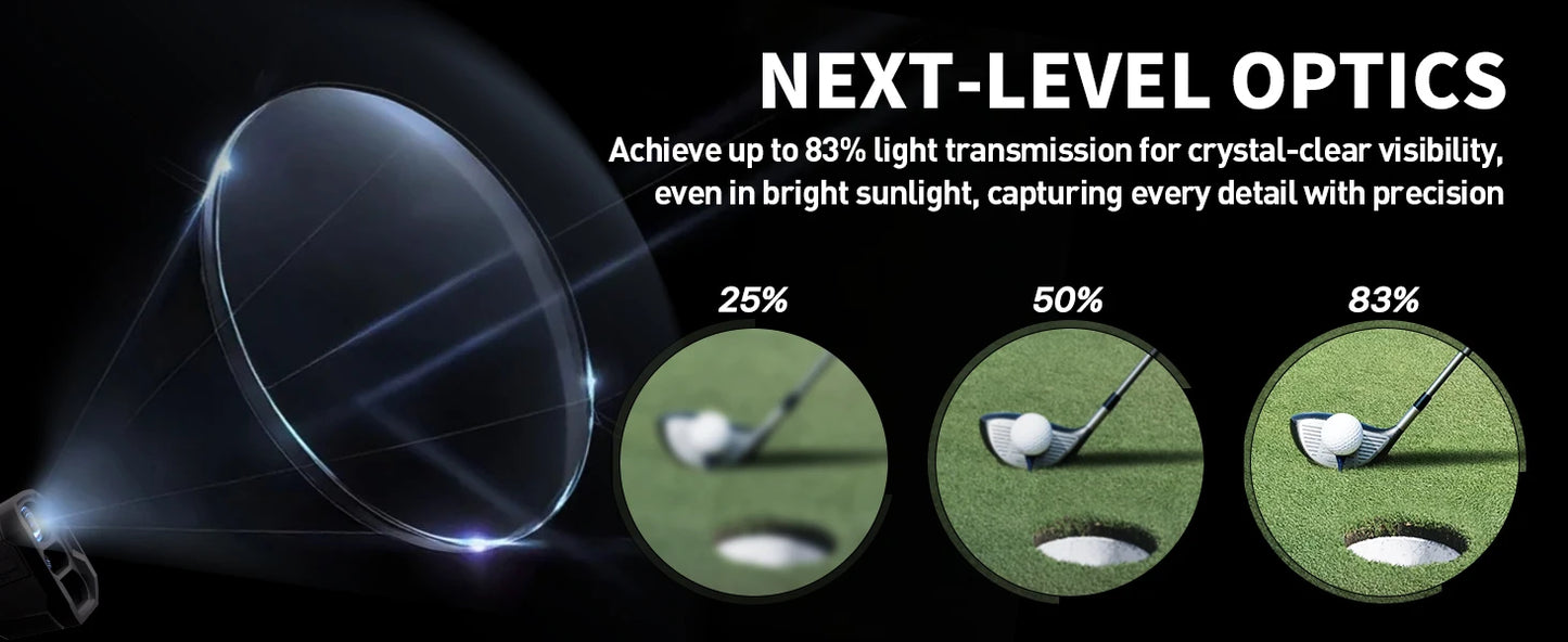 6X Golf And Hunting Laser Rangefinder 1000m With Slope Flag Lock And Speed Mode