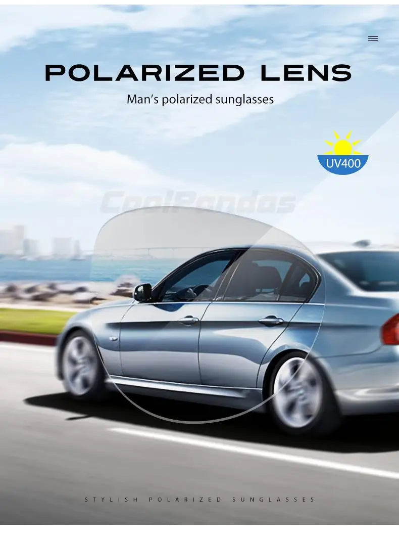 Aluminum Square Polarized Photochromic UV400 Day Night Driving Sunglasses for Men Women