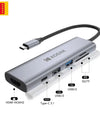 Kodak 6 In 1 USB C HUB 4K 30Hz to HDMI PD Multi Splitter Type-C Adapter for Macbook USB3.0 HUB SD Card Reader Multi Converter