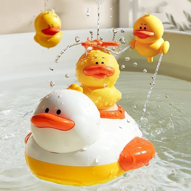 Baby Cartoon Duck Shower Classic Shower Bath Toy Animal Sprinkle Bathroom Swimming Bathing Shower Educational Toys for Kids Gift