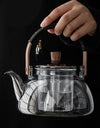 Glass Kettle Household Tea Set Small Steaming Teapot Electric Clay Stove Set