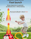 3 in 1 Ladybug Multifunction Exercise Machine Kids Jump Toss Toys Rocket Launcher Rope Sports Game Outdoor Educational Toy Gifts