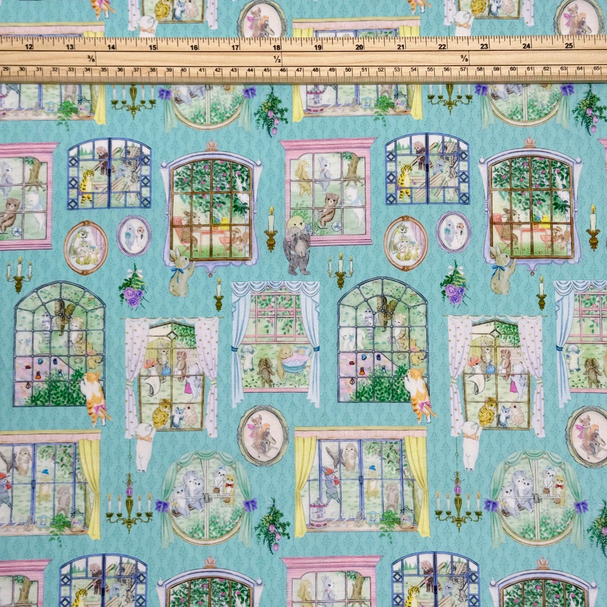 100% cotton Hokkoh-Movie studio Blue tana lawn fabric 80s Poplin printing Sewing fabric Making Dress Clothing Handmade DIY Cloth