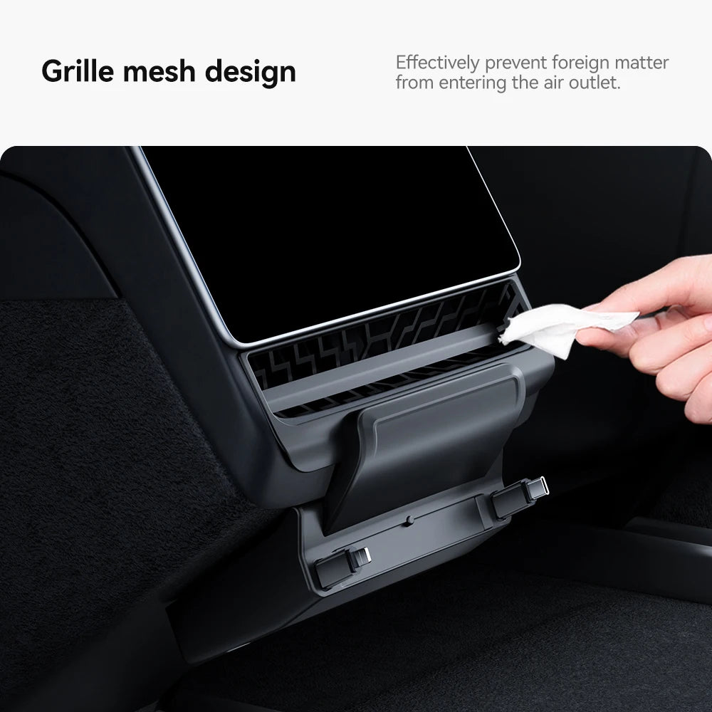 Rear Air Vent USB Hub Fast Charger Docking Station for Tesla Model 3 Highland and Model Y Juniper