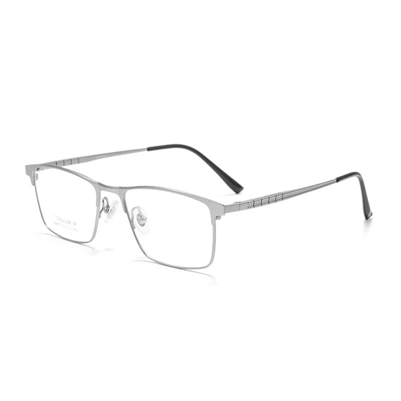 Mens Pure Titanium Blue Light Blocking Progressive Prescription Glasses