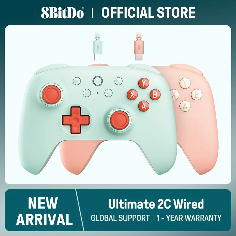 Wired Gaming Controller with Hall Effect Joysticks and Triggers for PC and Android