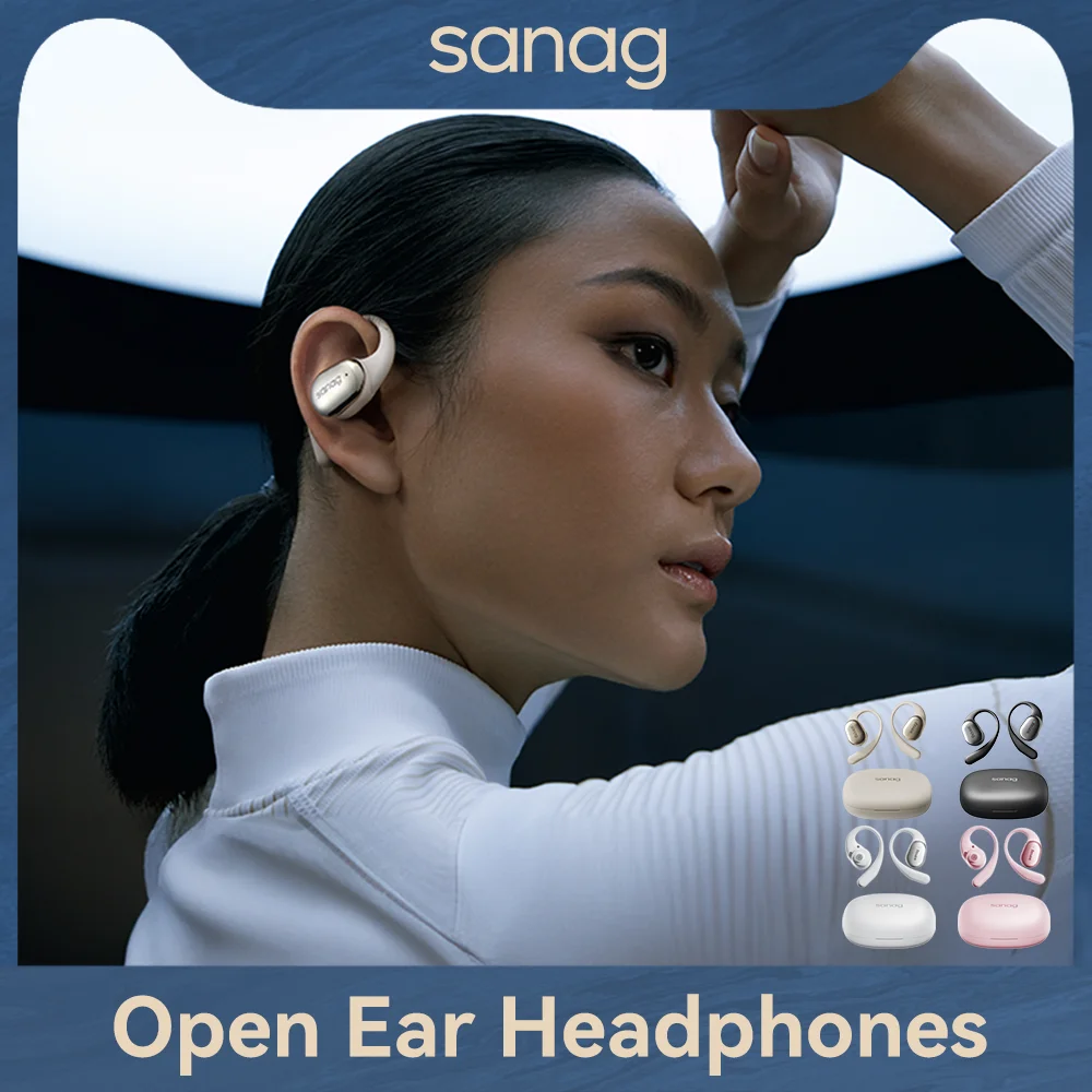 C16S Open Ear OWS Earphones Bluetooth 5.4 Wireless Headphones HiFi Sound Headset APP Control Choice Sports TWS Ear buds