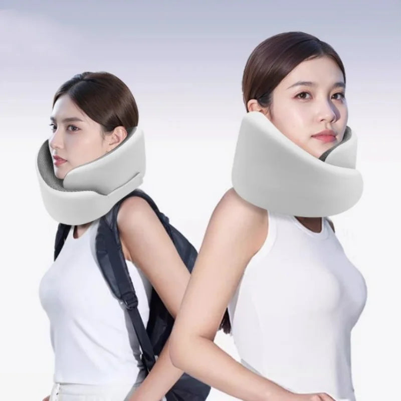 Memory Sponge Neck Pillow Adjustable Size U-shaped Neck Pillows Portable Nap Pillow For Travel Working Cervical Vertebra Protect