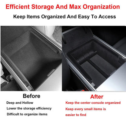 For Tesla Model 3 Model Y Center Console Organizer for TESLA Car Model3modelY Armrest Hidden Storage Box Interior Accessories