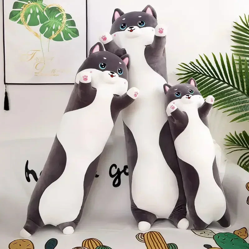 Lovely Husky Side Sleeping Body Pillow 50-150cm Bed Sofa Home Decorative Long Pillow Classmate Friend Birthday Present Cute Gift