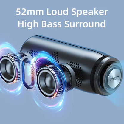 Powerful Bluetooth Speaker Bass Wireless Speakers Subwoofer Waterproof Sound Box Support TF, TWS, USB Flash Drive