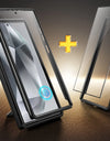 for Samsung Galaxy S24 S23 Ultra Case Bulit-in Screen Protector & Slide Camera Cover Phone Case with Kickstand Belt-Clip