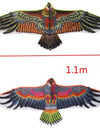 1.1m Eagle Kite With 30 Meter Kite Line Children Flying Bird Kites Windsock Outdoor Toys Garden Cloth Toys For Kids Gift