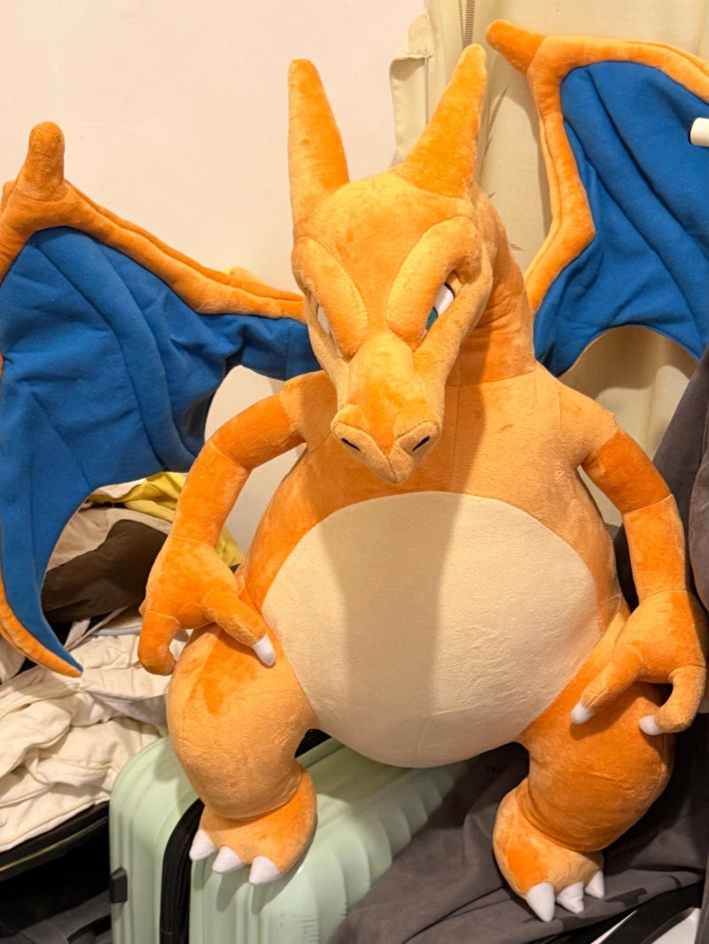 Giant Dragon Fire Monster Plush Doll Soft Anime Stuffed Toy