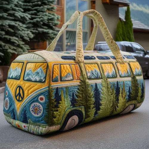 Adjustable Strap 3D Quilted Duffle Bag Large Capacity Sports Travel Tote