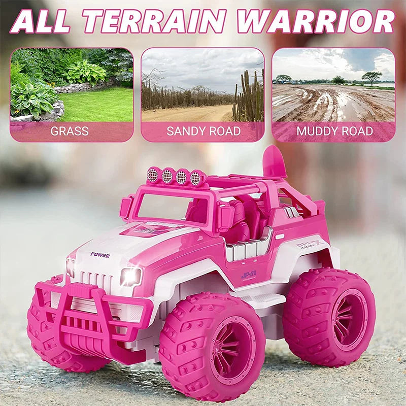 Pink Remote Control Off Road Climbing Car Toy