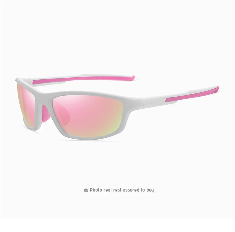 TR90 Polarized Outdoor Sports Sunglasses UV400 Mirror Anti-Glare Driving Glasses for Men Women
