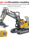 RC Remote Control Toys Cars Excavator Bulldozer Dump Truck 2.4G High Tech Vehicle Engineering Cars Model For Boys Birthday Gifts