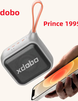 Xdobo Prince 1995 portable wireless Bluetooth speaker 15W outdoor cycling card insertion subwoofer TF/AUX/MP3 mini music player