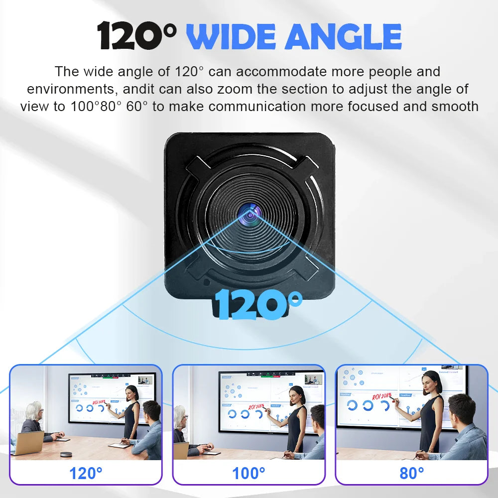 4K Webcam for PC with Autofocus Remote Control USB Camera for Live Streaming Video Calls with Tripod
