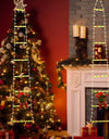 Christmas Decoration LED Ladder Light Strip Climbing Santa Claus Outdoor 8 Modes Christmas Tree For Home Window Christmas Decor