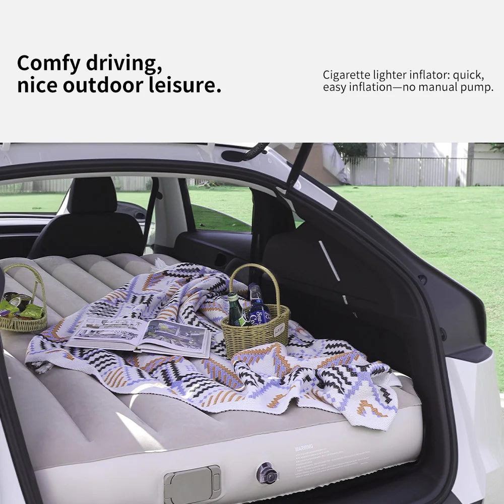 Self Inflating Car Mattress for Tesla Model Y Juniper 2021 2026 Inflatable Travel Camping Bed