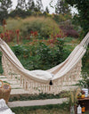Hammock Large Brazilian Macrame Fringe Double Deluxe Hammock Swing Net Chair Outdoor Hanging Hammock Swings