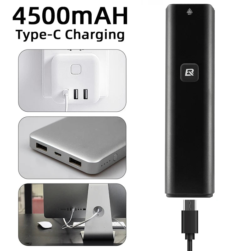 1000LM Bike Light Front Lamp Type-C Rechargeable LED 4500mAh Bicycle Light Waterproof Headlight Bike Accessories
