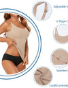 Seamless Shapewear Top Women Tummy Control Smooth Body Shaper Camisole Summer Nude Black Tank Top Slim Belly Compression Vest