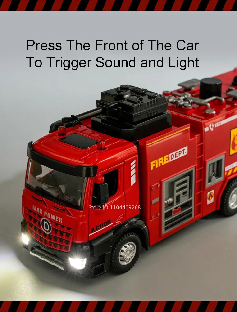 1:32 Ladder Truck Water Tanker Military Missile Rocket Launcher Trucks Model Toy Car Metal Diecast Sound Light Models Boys Gifts