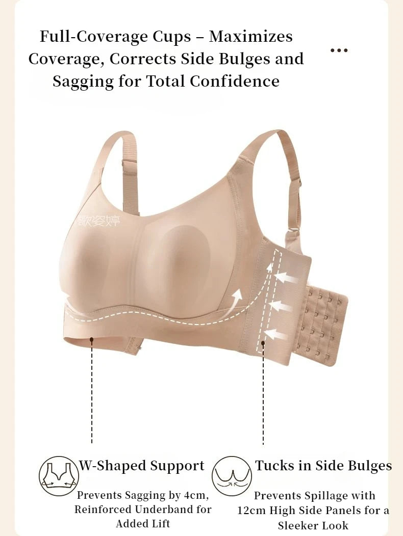 Womens Full Coverage Seamless Wireless Minimizer Bra