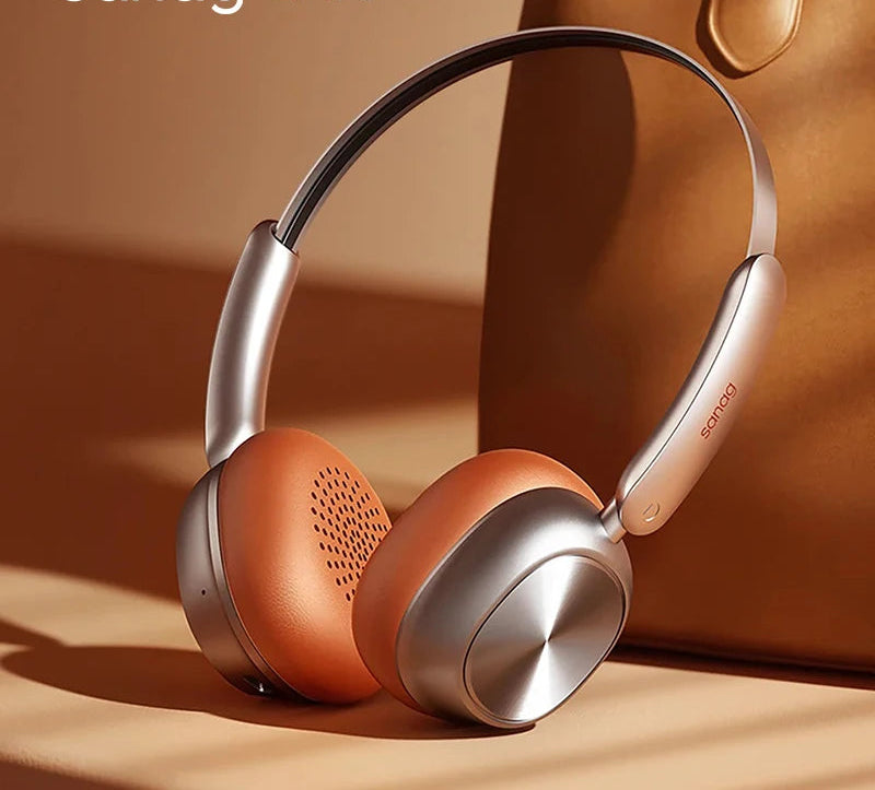 D20S Retro Headband Headphones Bluetooth 5.4 Sport Earbuds HiFi Sound Noise Cancelling Headband Earphones for Running