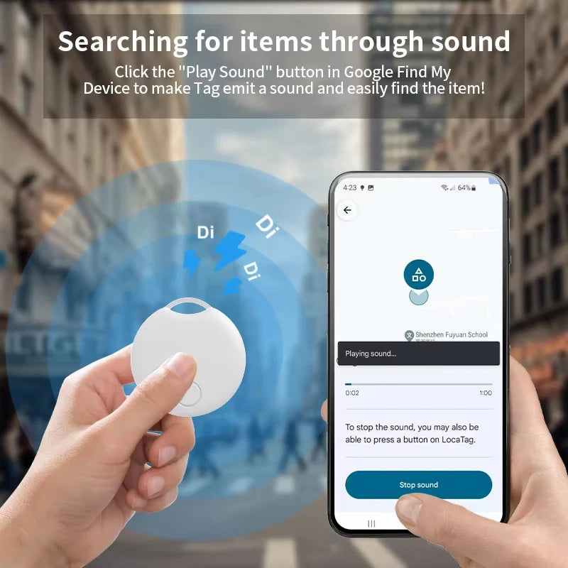 Bluetooth Global Position Systm Tracker Work With Android Find My Device For Google Smart Locator Key Elderly Pet Finder Anti-Lost Tracking