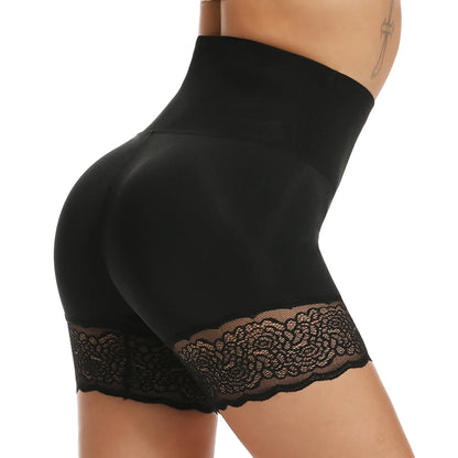 High Waist Tummy Control Panties Lace Slip Shorts for Under Dresses Women Anti Chafing Underwear Boyshorts Slimming Shapewear