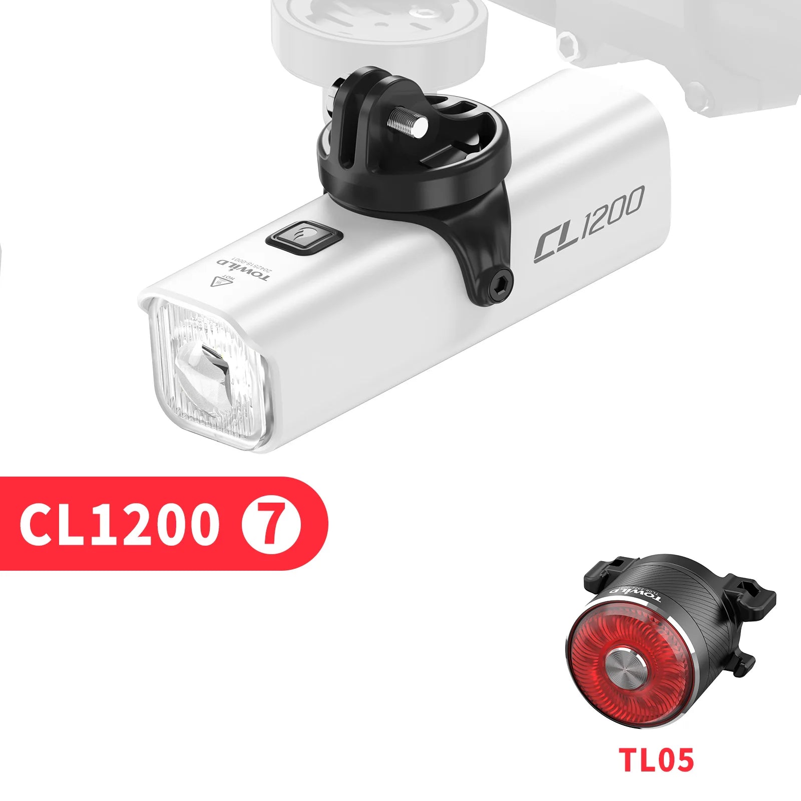 CL1200 Bicycle Light With Cut-off Line Beam 1200LM Rechargeable 5000mAh Led Bike Front Lights IPX6 MTB Cycling Headlights