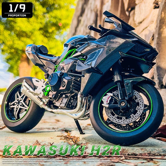 Diecast H2 H2R Racing Motorcycle Model 1 to 9 Scale