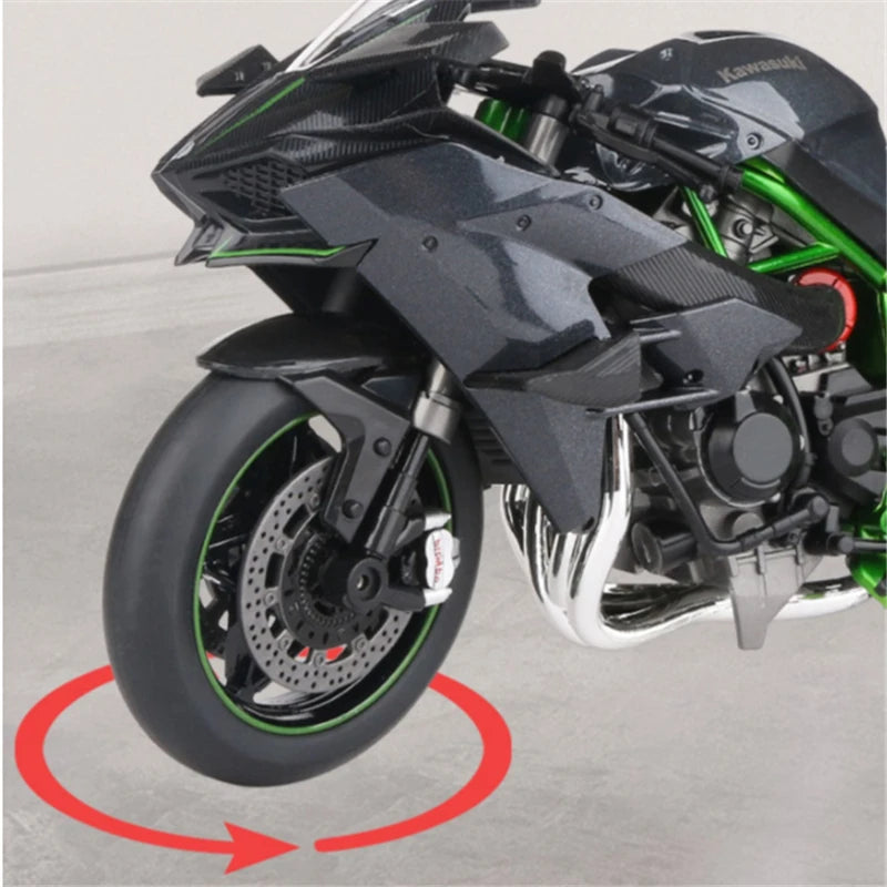 Diecast H2 H2R Racing Motorcycle Model 1 to 9 Scale
