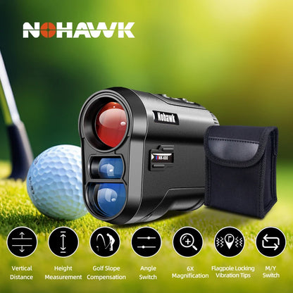 Golf Laser Rangefinder Distance Meter with Slope Compensation Monocular Telescope For Hunting Golf